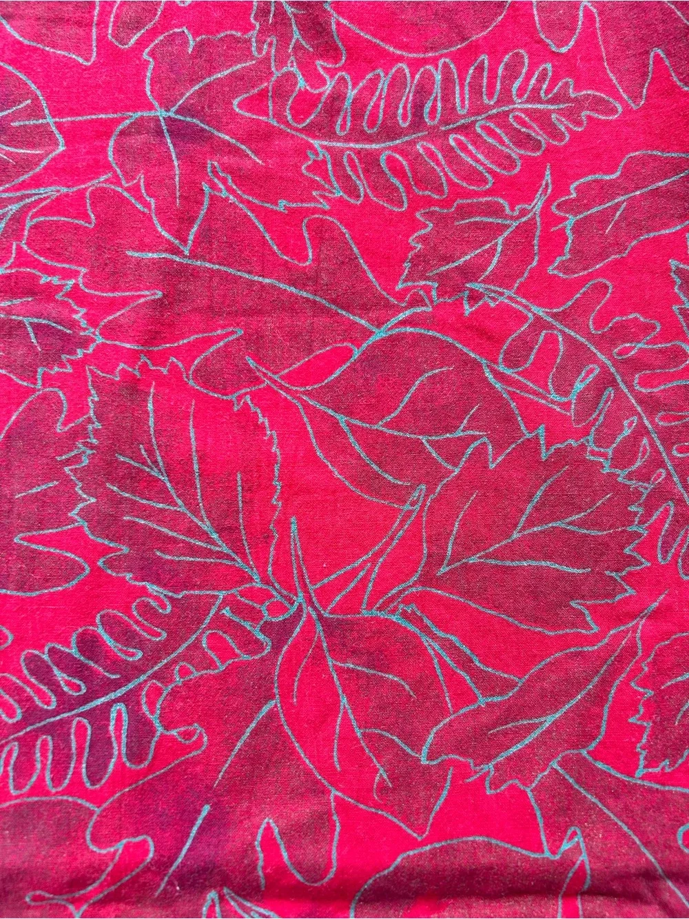 Vintage CRATE & BARREL Talven Gold Block Printed Cotton Tablecloth #0515264